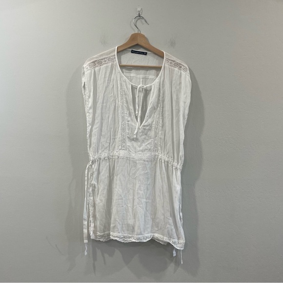 Abercrombie & Fitch Beach Swim Cover Up White Sz M/L - Picture 1 of 7